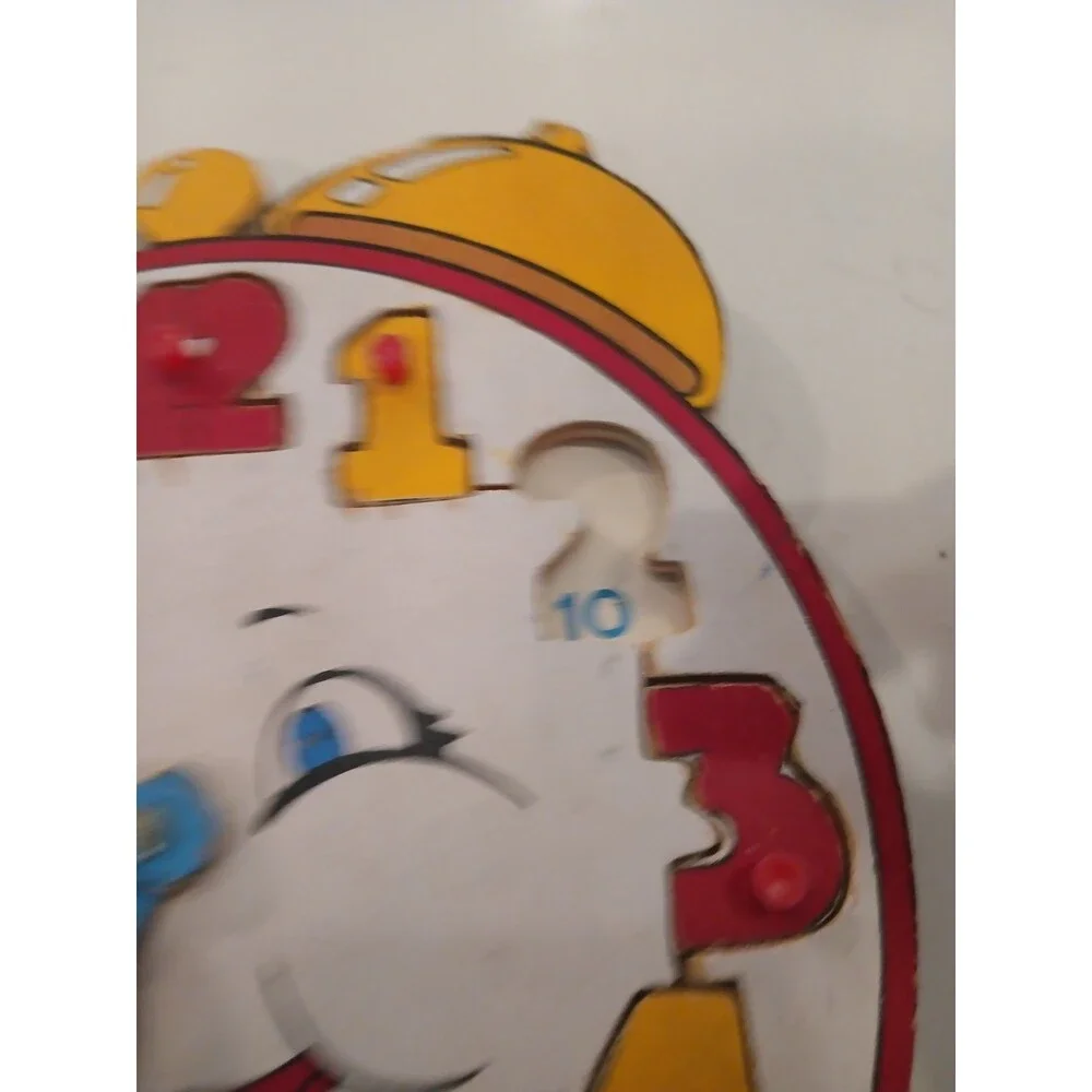 Really Cool Vintage Clock Wooden Puzzle Clock Telling Time Clock Hands Move
